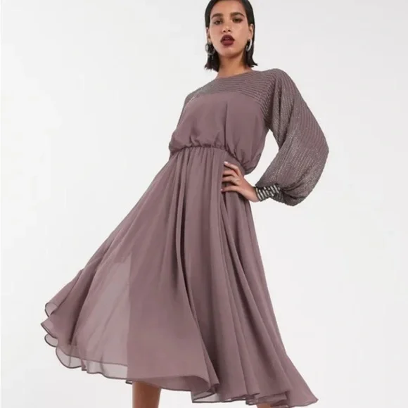 lilac prom dress long sleeve Glam V-neck Mermaid Lilac Long Prom Dresses Long Sleeve Lilac Formal D –  EvaFashionDress